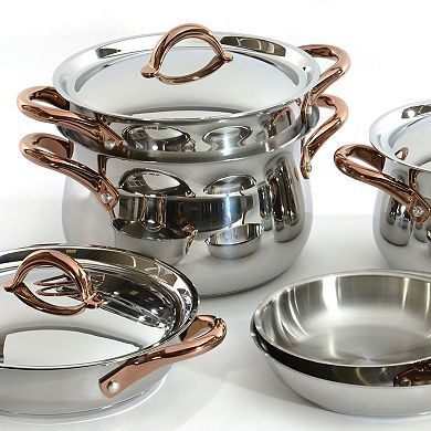 BergHOFF Ouro Gold 17 pc 18/10 Stainless Steel Cookware Set