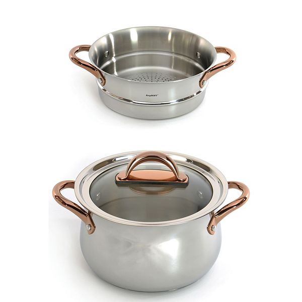BergHOFF Professional 3Pc Tri-Ply 18/10 Stainless Steel Steamer Set, SS Lid main image 1