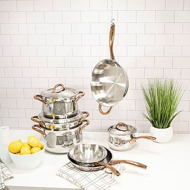 BergHOFF Ouro Gold 2 pc 18/10 Stainless Steel Fry Pan Set
