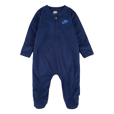 Newborn Baby Nike Velour Footed Coverall