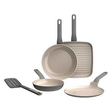 BergHOFF Leo Balance 5 pc Nonstick Ceramic Specialty Pan Set with Turner