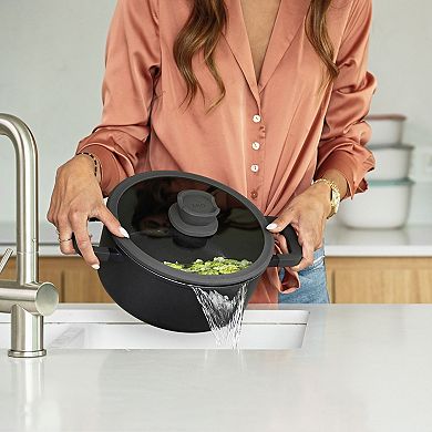 BergHOFF Leo Stone 11 pc Cookware Set With Glass Lids
