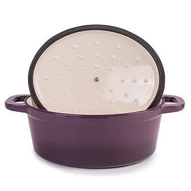 BergHOFF Neo 5 pc Cast Iron Dutch Oven Set with 10" Fry Pan, 3qt. & 5qt.