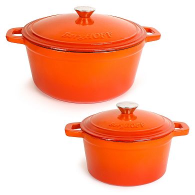 BergHOFF Neo 4 pc Cast Iron Cookware Set, 3qt. & 7qt.