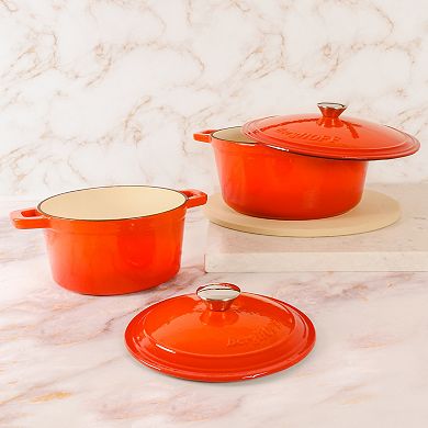 BergHOFF Neo 4 pc Cast Iron Cookware Set, 3qt. & 7qt.