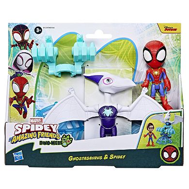 Hasbro Marvel Spidey & His Amazing Friends Dino-Webs Ghostasaurus & Spidey Figure Set