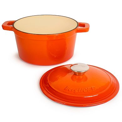 BergHOFF Neo 3 pc Cast Iron Cookware Set, Grill Pan & Round Dutch Oven