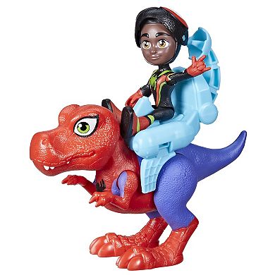 Hasbro Marvel Spidey & His Amazing Friends Dino-Webs Spidey-Rex & Miles “Spin” Morales Figure Set