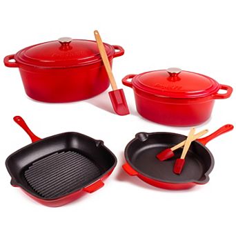 BergHOFF Neo 9 pc Cast Iron Cookware Set
