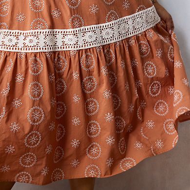 Plus Size LC Lauren Conrad Crochet Trim Maxi Dress