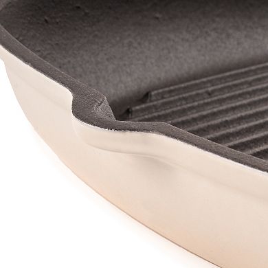 BergHOFF Neo 2 pc Cast Iron 10" Fry Pan & 11" Grill Pan Cookware Set