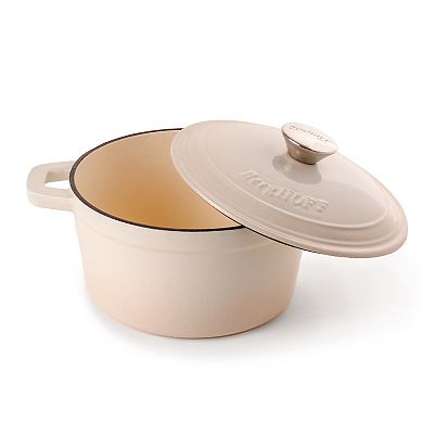 BergHOFF Neo 3 pc Cast Iron Cookware Set, Fry Pan & Round Dutch Oven