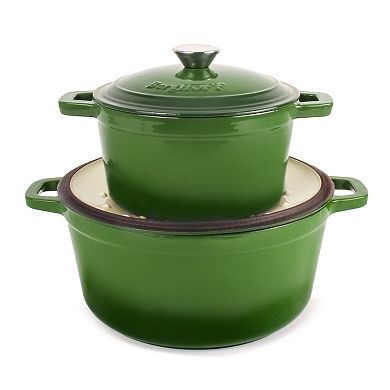 BergHOFF Neo 4 pc Cast Iron Cookware Set, 3qt. & 7qt.