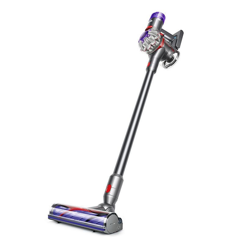 A purple and silver vacuum
