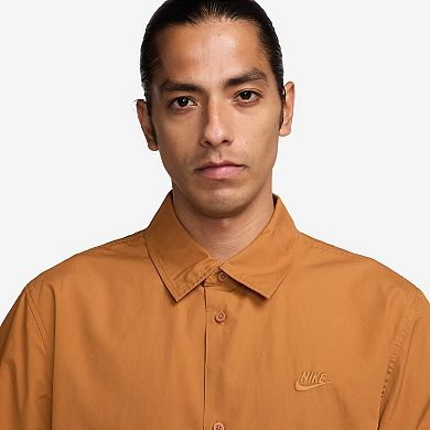 Men's Nike Club Short Sleeve Button-Down Shirt