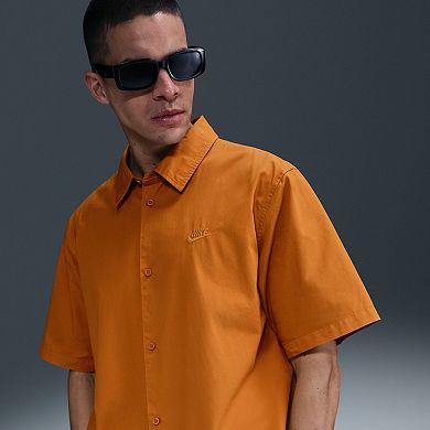 Men's Nike Club Short Sleeve Button-Down Shirt