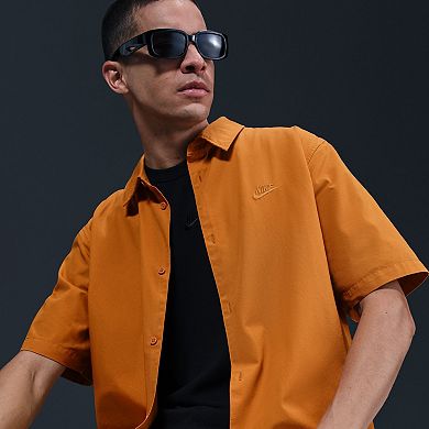 Men's Nike Club Short Sleeve Button-Down Shirt