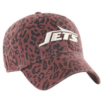 Women's '47 Brown New York Jets Tawny Clean Up Adjustable Hat