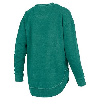 Women's Pressbox Green Michigan State Spartans Westin Poncho V-Neck Pullover Sweatshirt