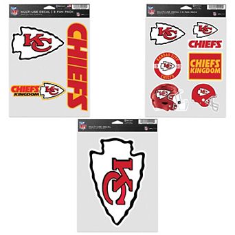WinCraft Kansas City Chiefs Three-Pack Fan Decal Set
