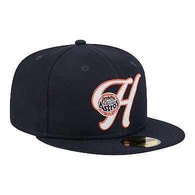 Men's New Era Navy Houston Astros Duo Logo 2.0 59FIFTY Fitted Hat
