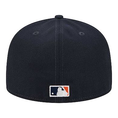 Men's New Era Navy Houston Astros Duo Logo 2.0 59FIFTY Fitted Hat