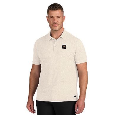 Men's J. Palmer White Texas Longhorns Four Down Polo