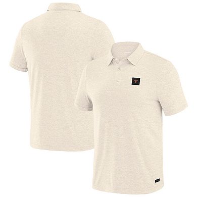 Men's J. Palmer White Texas Longhorns Four Down Polo
