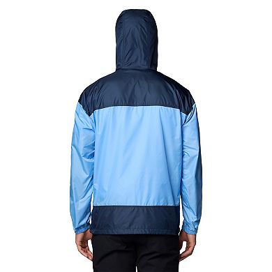 Men's Columbia Carolina Blue North Carolina Tar Heels Flash Challenger II Omni-Shade Full-Zip Hoodie Windbreaker Jacket