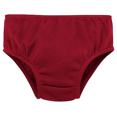 Girls Preschool Burgundy Washington Commanders Two-Piece Cheer Captain Jumper Dress with Bloomers Set