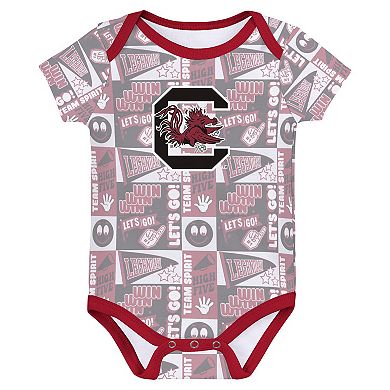 Infant South Carolina Gamecocks Sunday Comics 3-Pack Bodysuit Set