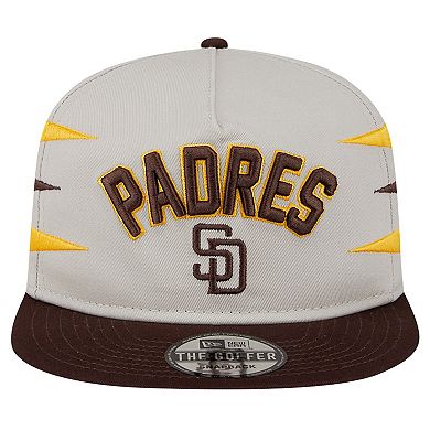 Men's New Era Cream San Diego Padres Iron Golfer Snapback Hat