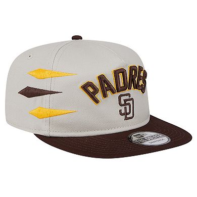 Men's New Era Cream San Diego Padres Iron Golfer Snapback Hat