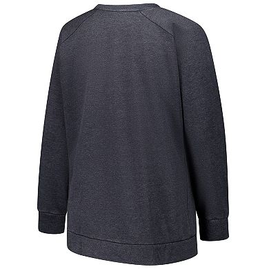 Women's Fanatics Charcoal Miami Dolphins Acid Wash Raglan Pullover Sweatshirt