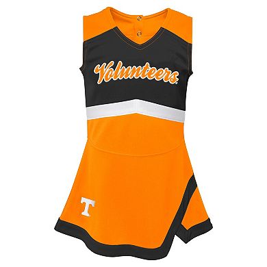 Girls Toddler Tennessee Orange Tennessee Volunteers Cheer Captain Dress & Bloomers Two-Piece Set