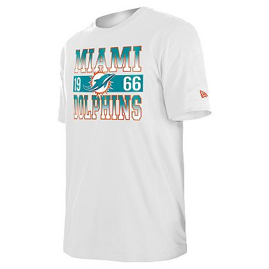 Men's New Era White Miami Dolphins City Team T-Shirt