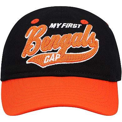 Infant Black/Orange Cincinnati Bengals My First Tail Sweep Slouch Flex Hat