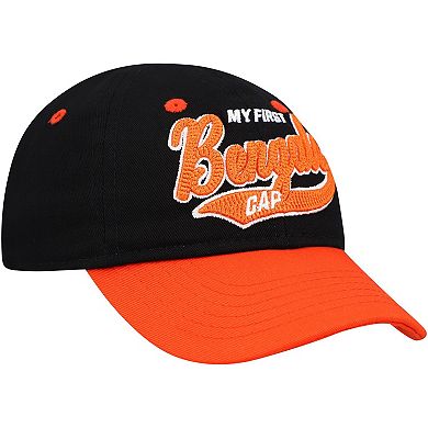 Infant Black/Orange Cincinnati Bengals My First Tail Sweep Slouch Flex Hat