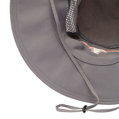 Men's Columbia Gray Texas Longhorns Bora Bora III Omni-Shade Booney Hat