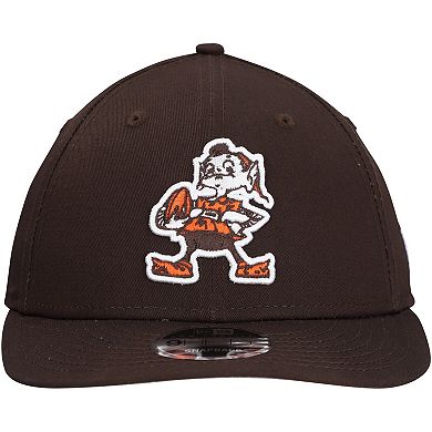 Men's New Era Brown Cleveland Browns Main Low Profile 9FIFTY Snapback Hat