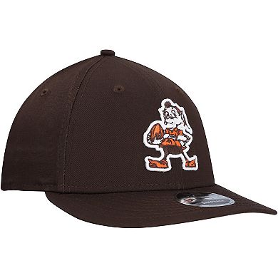 Men's New Era Brown Cleveland Browns Main Low Profile 9FIFTY Snapback Hat