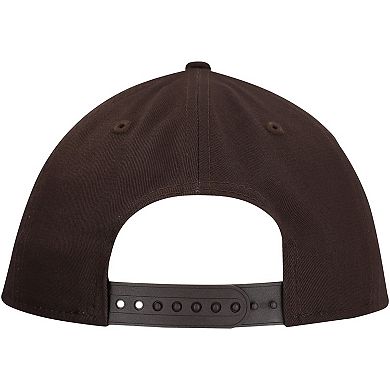 Men's New Era Brown Cleveland Browns Main Low Profile 9FIFTY Snapback Hat