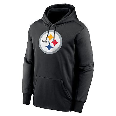 Men's Nike T.J. Watt Black Pittsburgh Steelers Player Name & Number Performance Pullover Hoodie