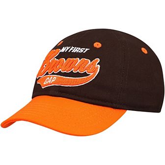 Infant Brown/Orange Cleveland Browns My First Tail Sweep Slouch Flex��Hat