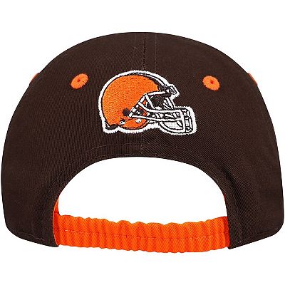 Infant Brown Orange Cleveland Browns My First Tail Sweep Slouch Flex Hat