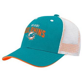 Preschool Aqua Miami Dolphins Core Lockup Trucker Adjustable hat