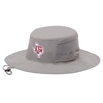 Men's Columbia Gray Texas A&M Aggies Bora Bora III Omni-Shade Booney Hat