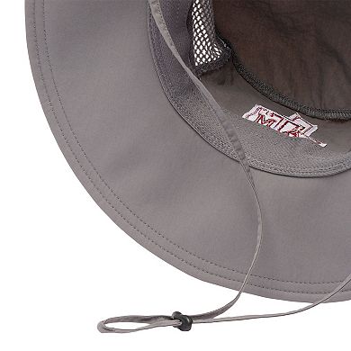 Men's Columbia Gray Texas A&M Aggies Bora Bora III Omni-Shade Booney Hat