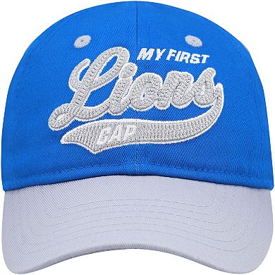Infant Blue/Silver Detroit Lions My First Tail Sweep Slouch Flex Hat