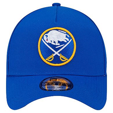 Men's New Era Royal Buffalo Sabres Core A-Frame 9FORTY Adjustable Hat